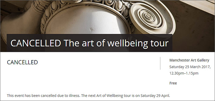 Screenshot: the art of wellbeing tour.
